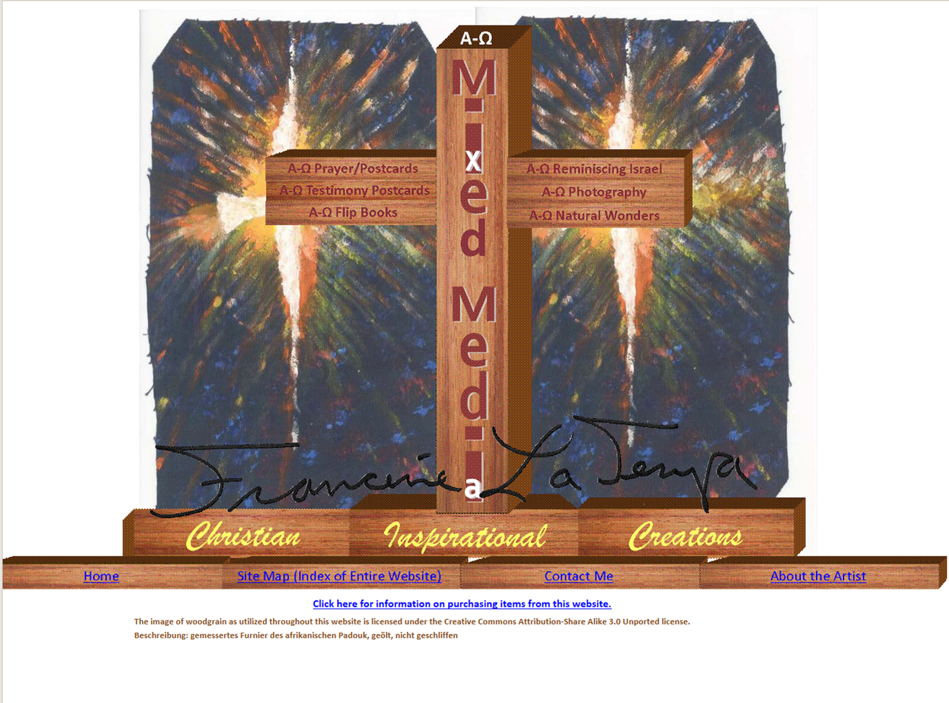 Christian Inspirational Creations Website Screen Shot